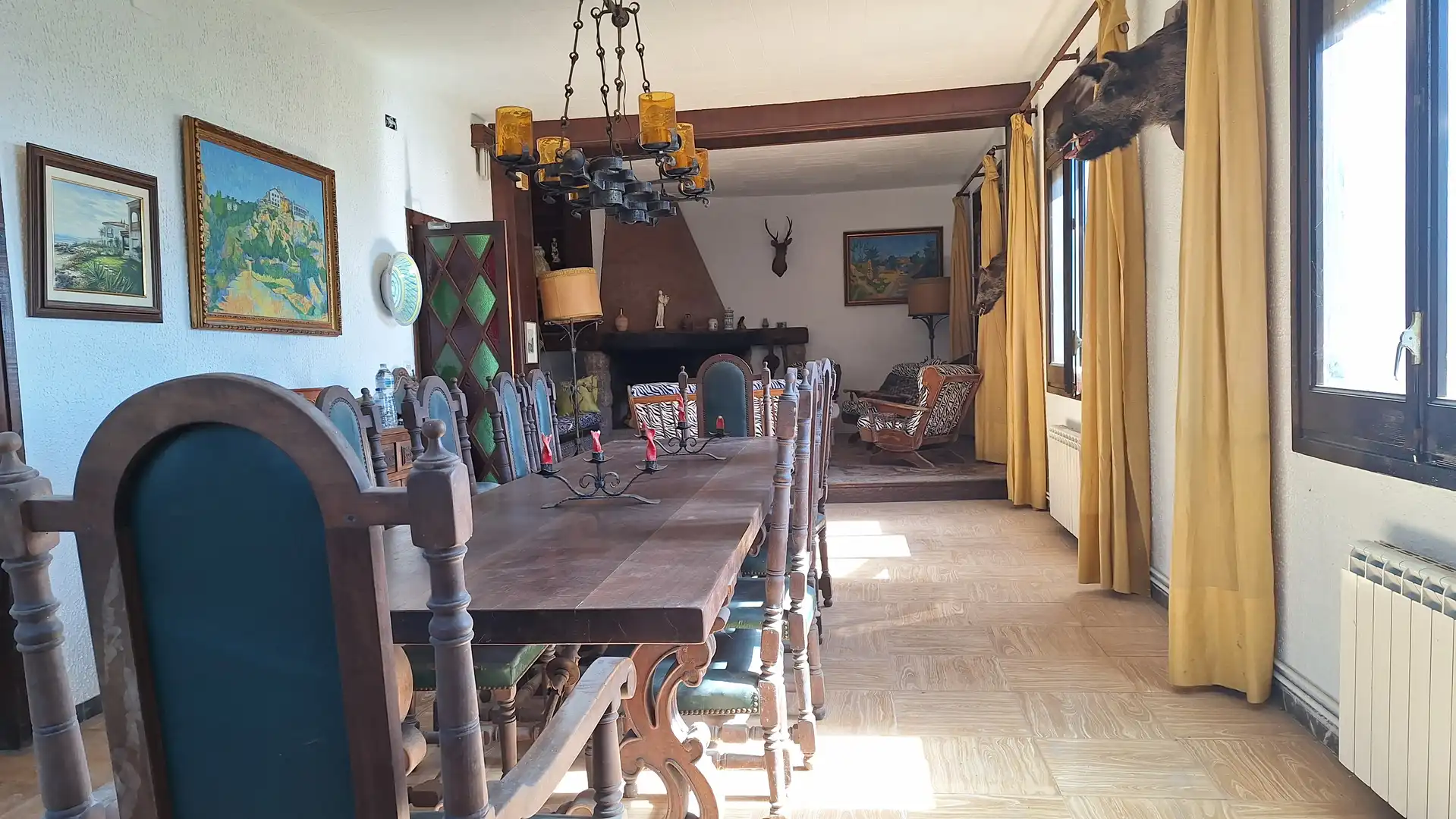 Comedor de Finca rústica en venta en Figuerola del Camp con Calefacción, Jardín privado y Amueblado