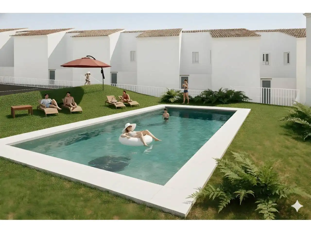 Piscina de Casa adosada en venta en Pozo Cañada con Calefacción y Piscina comunitaria