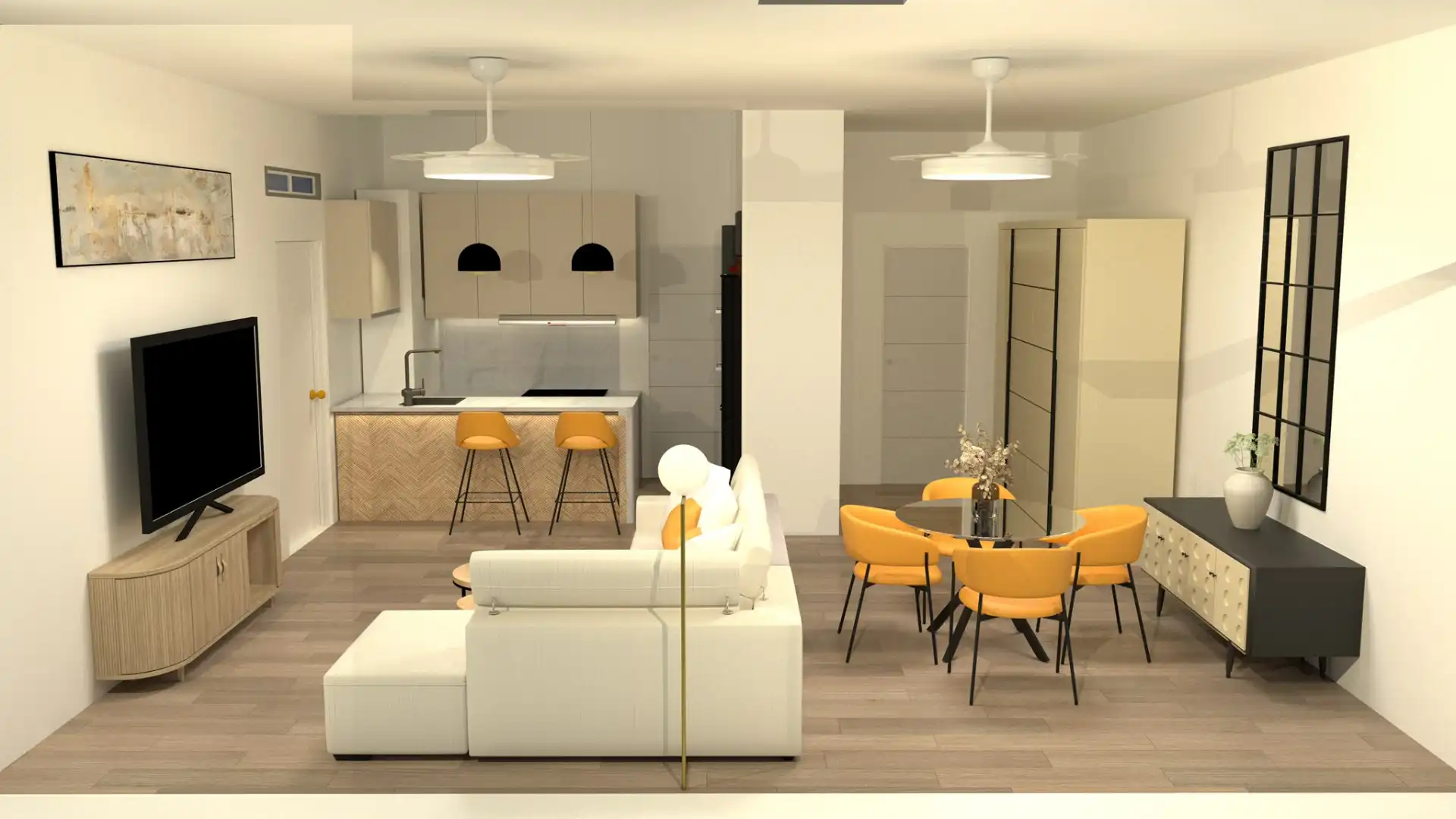 Sala d'estar de Apartament en venda en Jaén amb Aire condicionat, Calefacció i Moblat