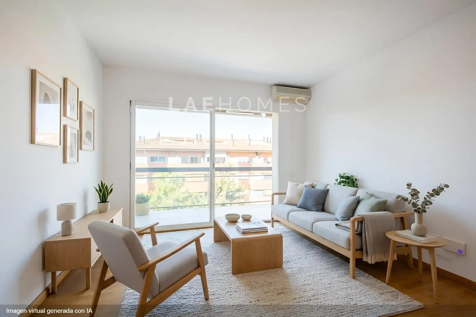 Wohnzimmer von Dachboden zum Verkauf in Sant Cugat del Vallès mit Klimaanlage, Heizung und Privatgarten