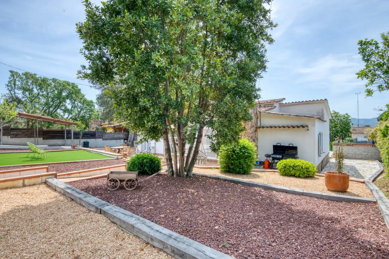 Jardín de Casa o chalet en venta en Santa Cristina d'Aro con Calefacción, Terraza y Piscina