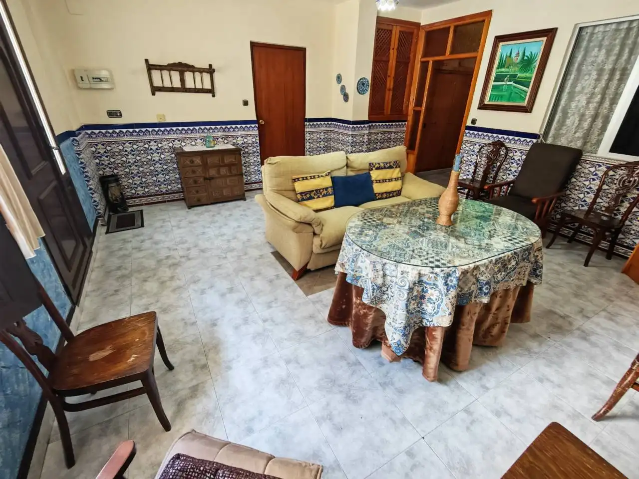 Wohnzimmer von Wohnung zum Verkauf in Huétor Tájar mit Privatgarten
