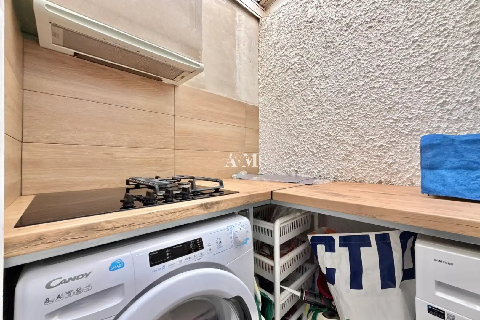 Cuina de Casa adosada de lloguer en Santa Pola amb Aire condicionat, Calefacció i Jardí privat
