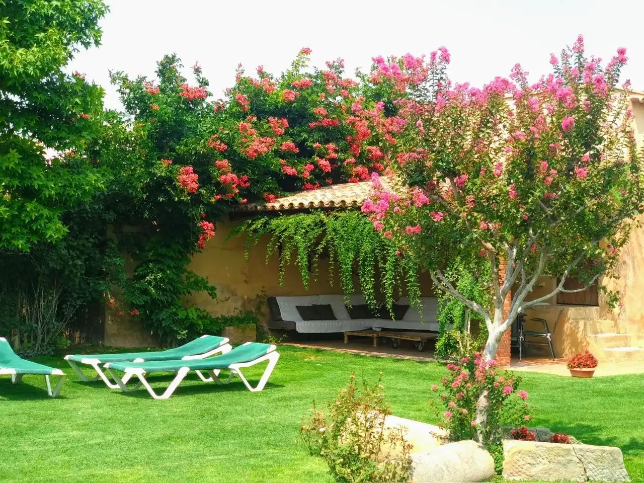 Jardí de Casa o xalet en venda en Vilanova de Bellpuig amb Calefacció, Jardí privat i Piscina