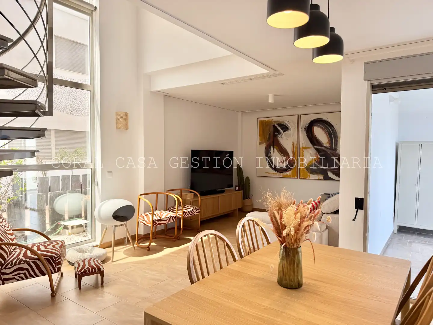 Sala d'estar de Casa adosada de lloguer en Almenara amb Aire condicionat, Calefacció i Terrassa