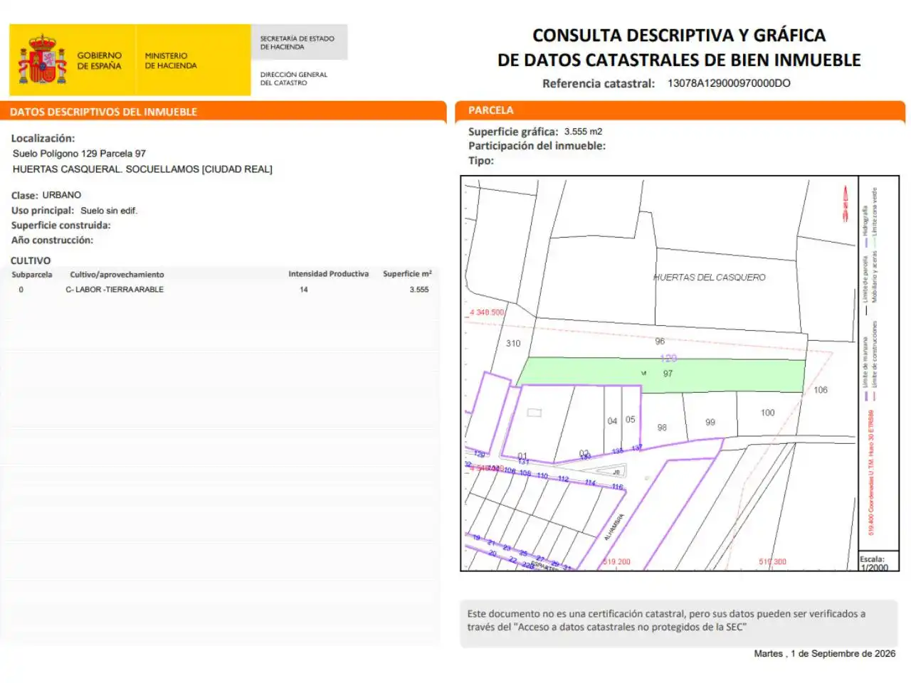 Terreny rústic en venda a Socuéllamos, imagen 6