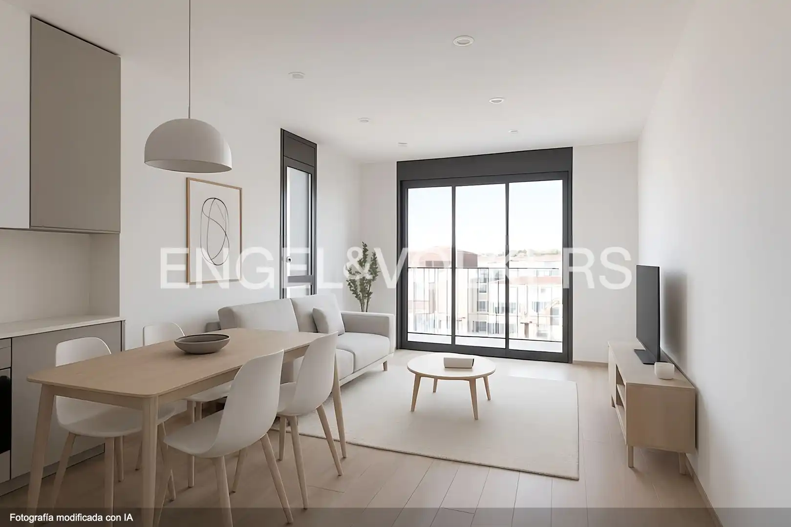 Living room of Flat for sale in Castelldefels  with Air Conditioner, Heating and Parquet flooring