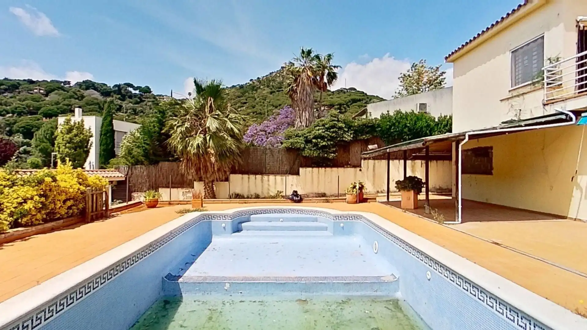 Schwimmbecken von Haus oder Chalet zum Verkauf in Cabrera de Mar mit Heizung, Privatgarten und Terrasse