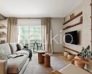 Sala d'estar de Apartament de lloguer en  Barcelona Capital amb Aire condicionat, Calefacció i Terrassa