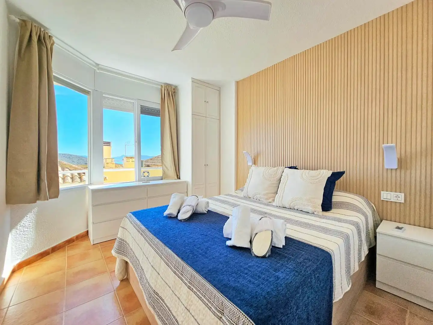 Bedroom of Detached homes for rent in La Manga del Mar Menor  with Air Conditioner, Heating and Terrace