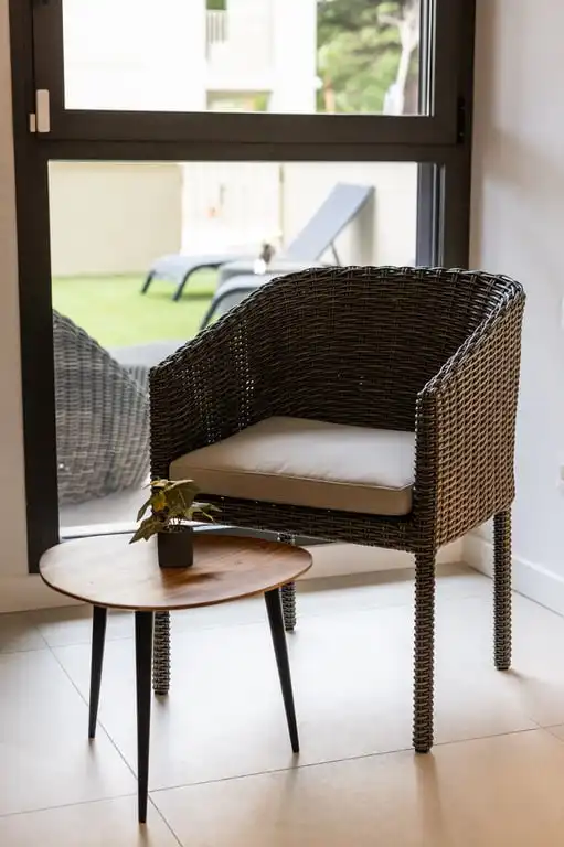 Terraza de Apartamento de alquiler en Dénia con Aire acondicionado, Jardín privado y Terraza