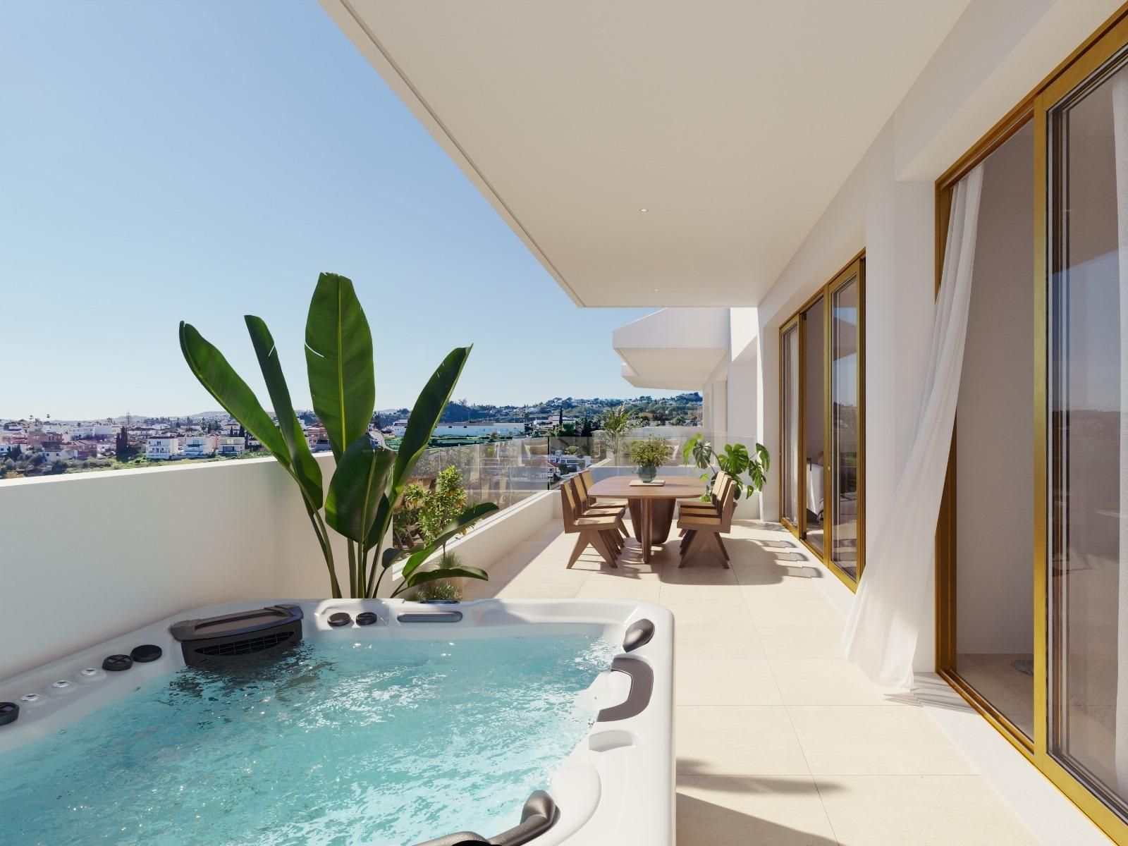 Terrace of Apartment for sale in Fuengirola  with Air Conditioner, Private garden and Terrace