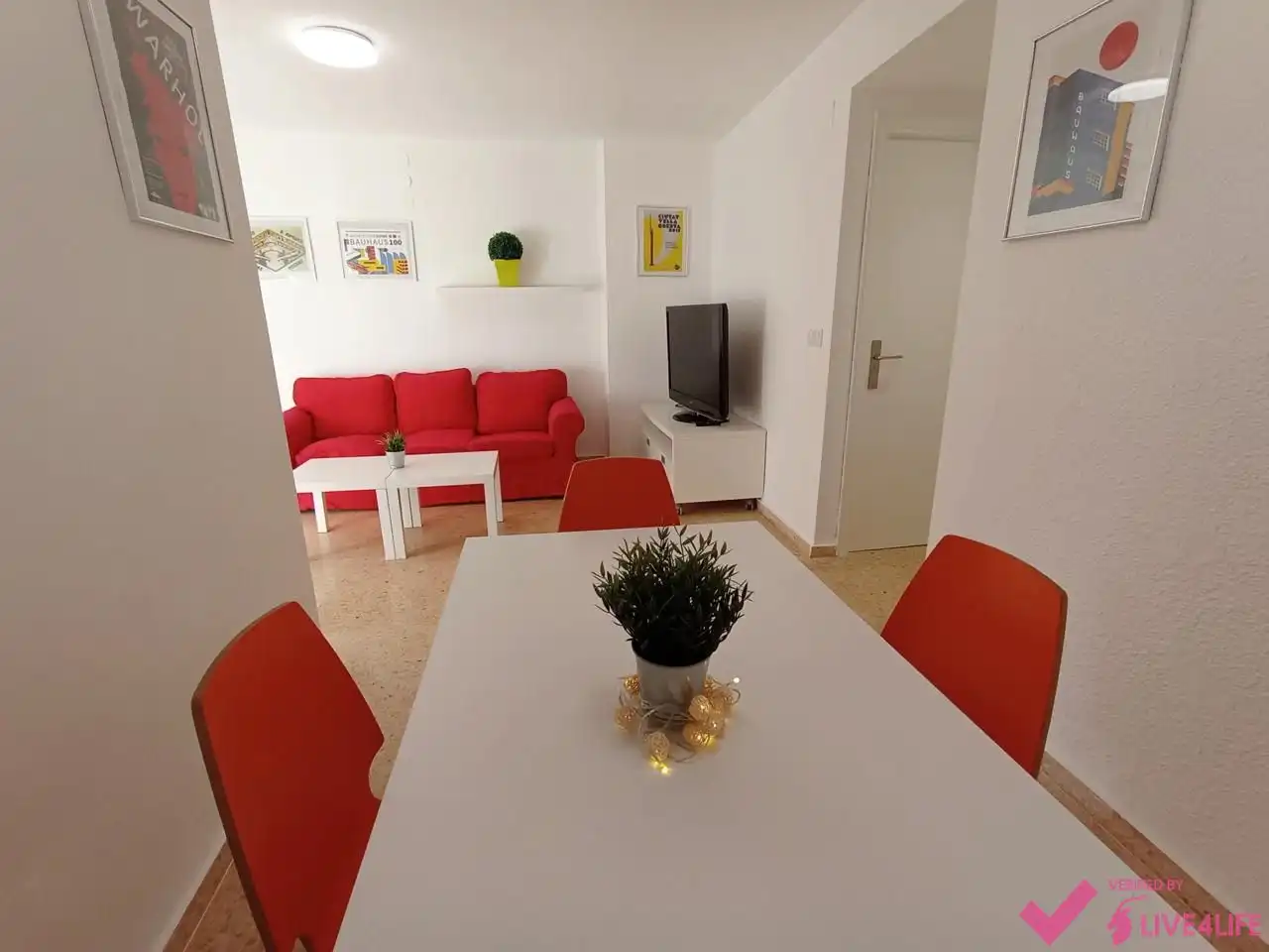 Sala de estar de Piso de alquiler en Burjassot con Aire acondicionado, Terraza y Amueblado