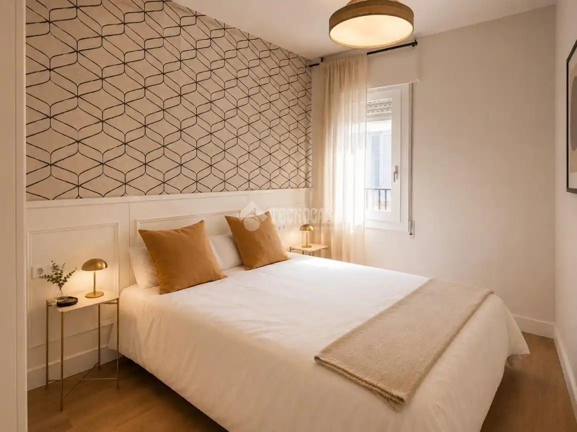 Schlafzimmer von Wohnung zum Verkauf in Madrid mit Klimaanlage, Balkon und Alarm