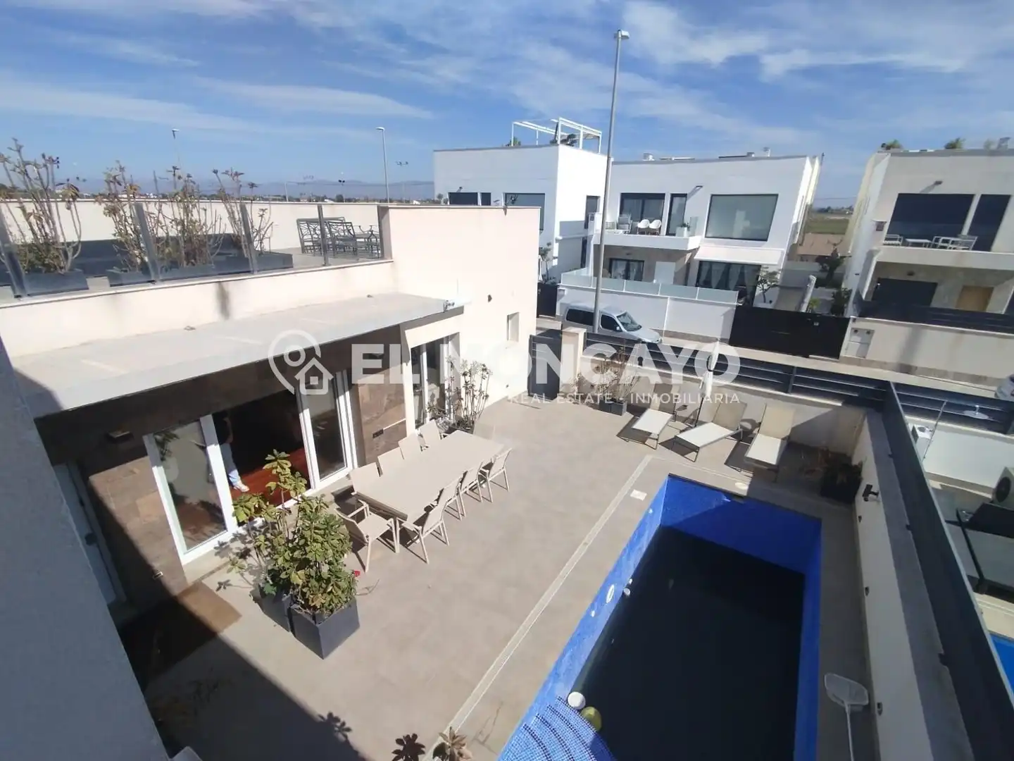 Terrace of Detached homes for rent in Daya Vieja  with Air Conditioner, Parquet flooring and Terrace