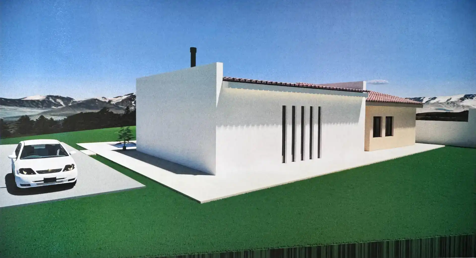 Vista exterior de Casa o chalet en venta en Vélez-Rubio con Aire acondicionado, Jardín privado y Piscina