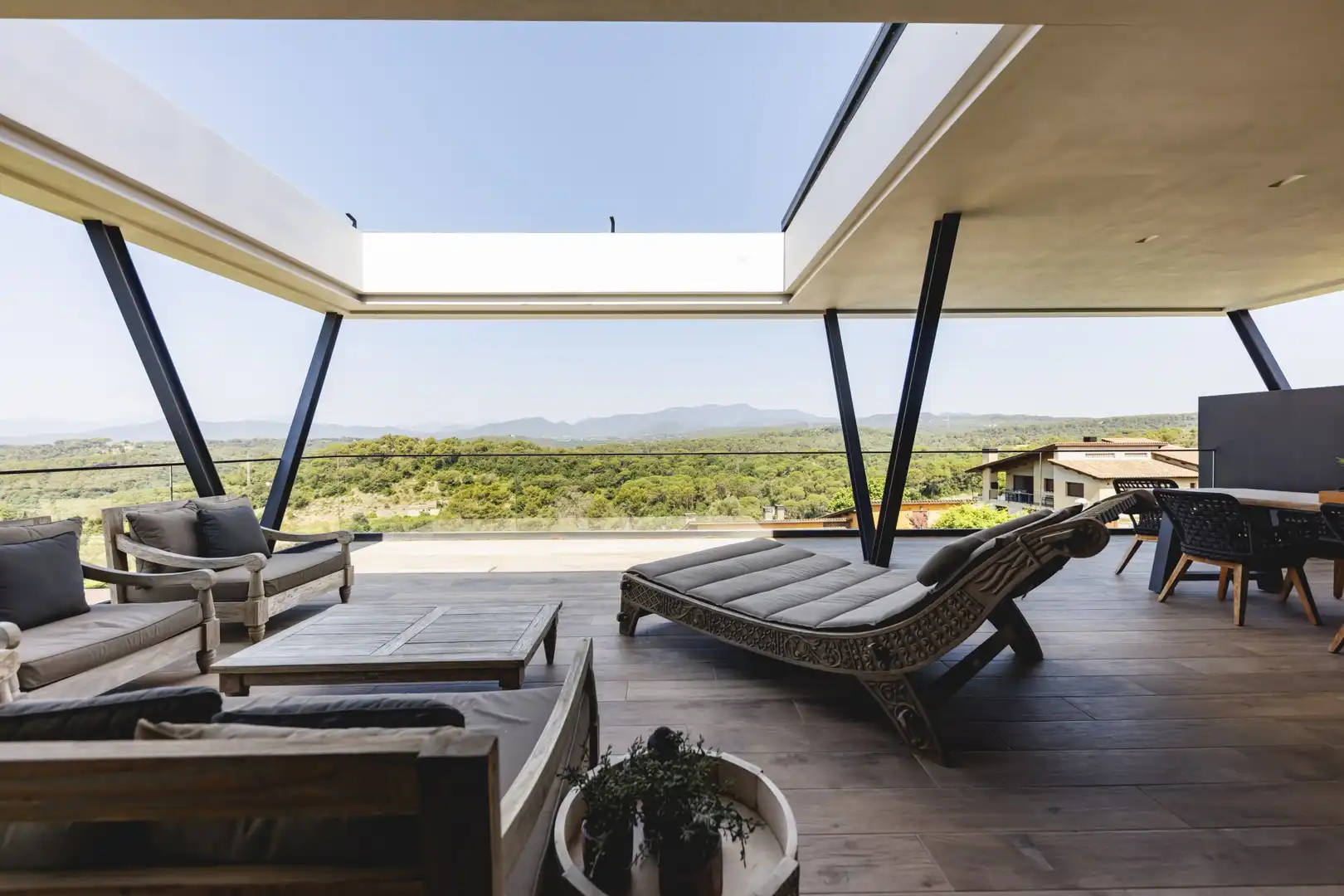Terrace of Houses for sale in Sant Julià de Ramis  with Air Conditioner, Heating and Terrace