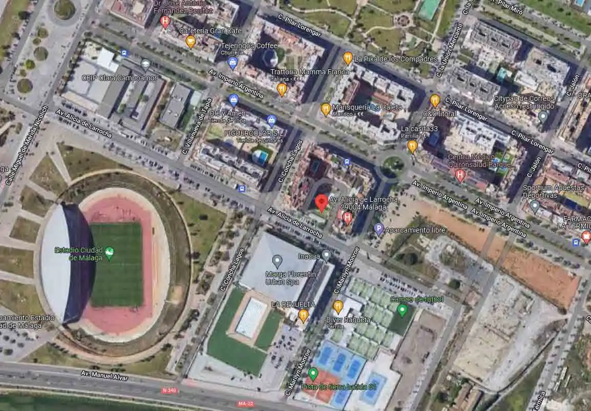 Vista exterior de Garaje en venta en Málaga