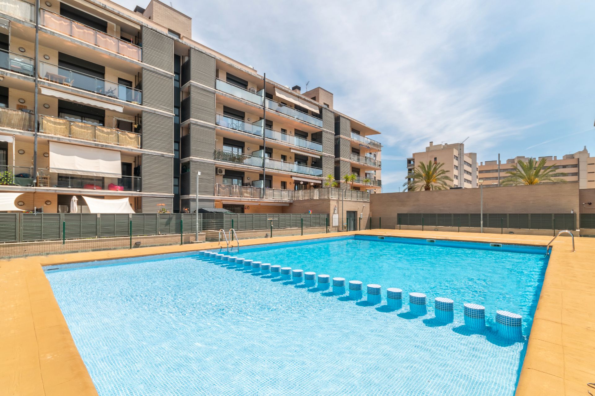 Swimming pool of Duplex for sale in Badalona  with Terrace, Oven and Community pool