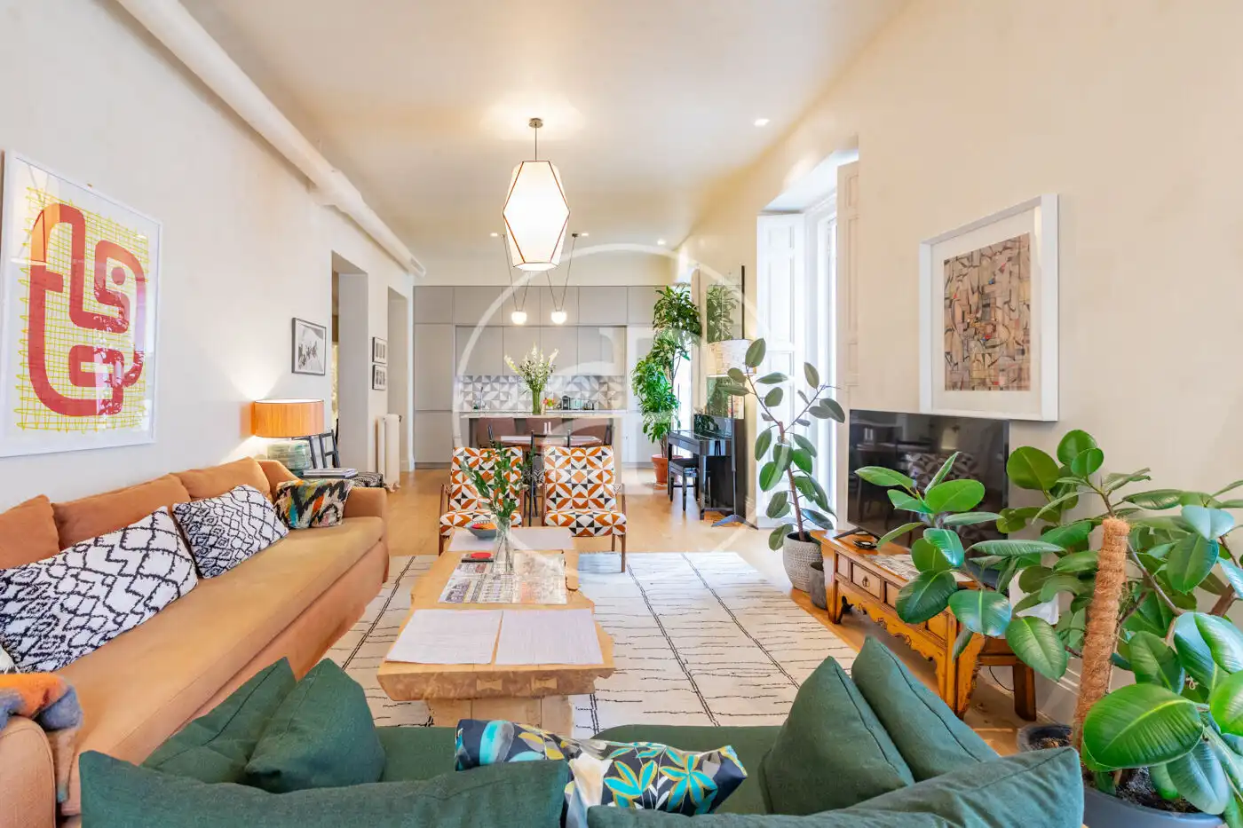 Sala de estar de Piso en venta en Madrid con Calefacción y Amueblado