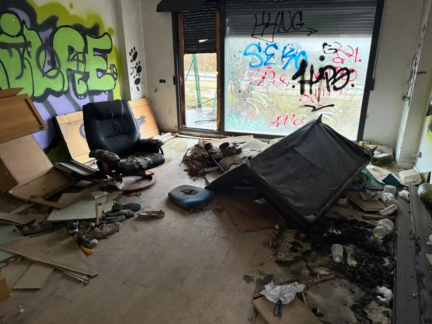 Sala de estar de Casa adosada en venta en Burgos