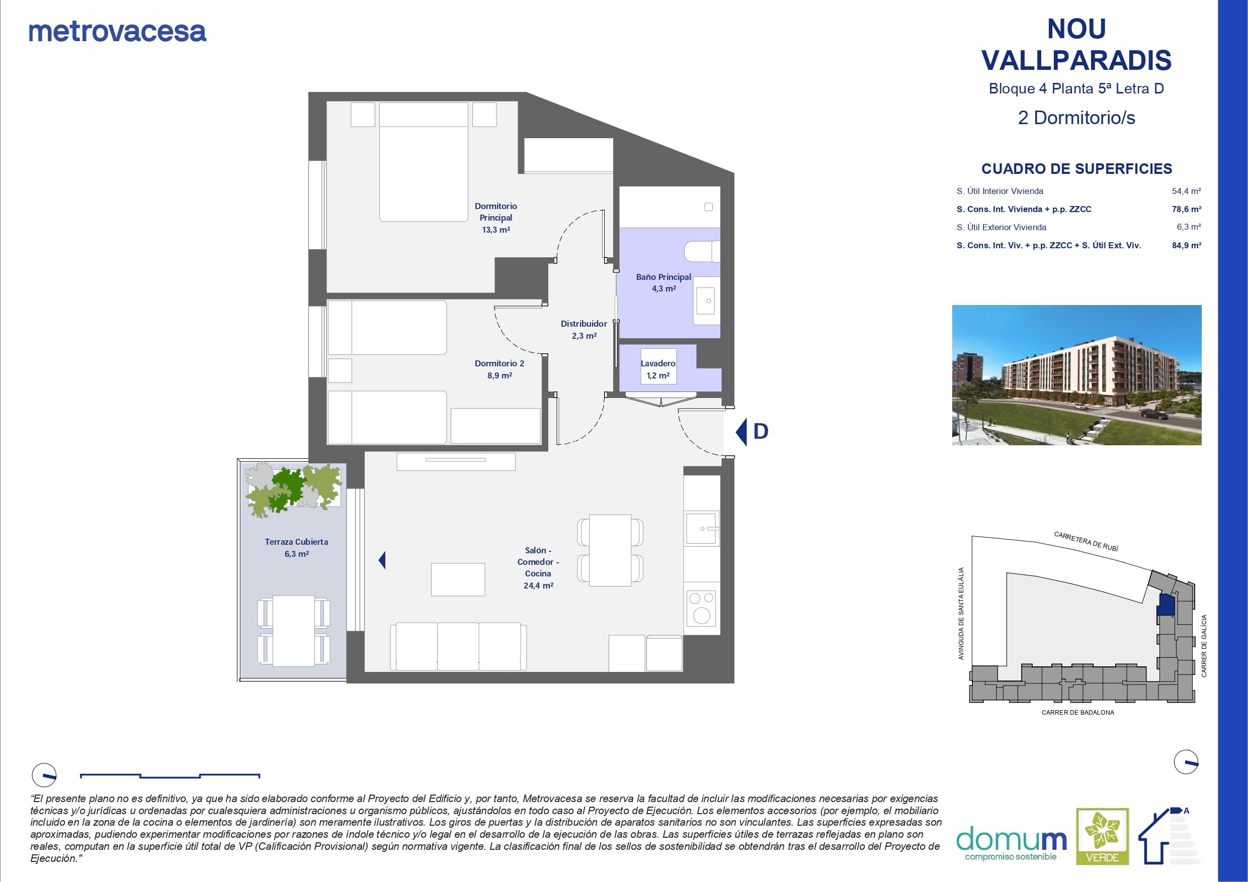 Flat for sale in Terrassa  with Air Conditioner, Heating and Private garden