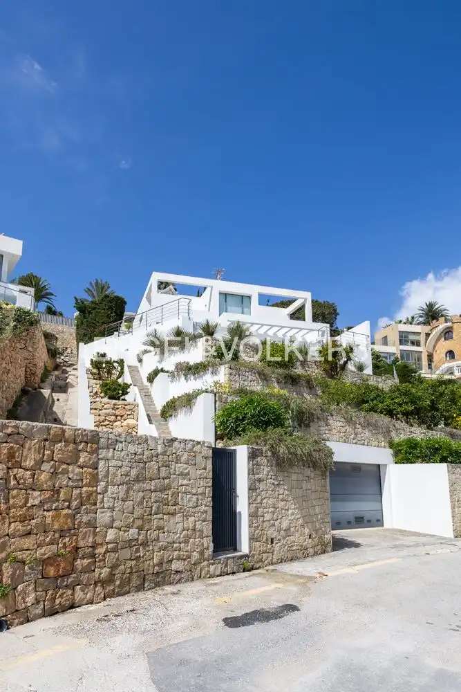 Vista exterior de Casa o xalet en venda en Jávea / Xàbia amb Aire condicionat, Calefacció i Jardí privat