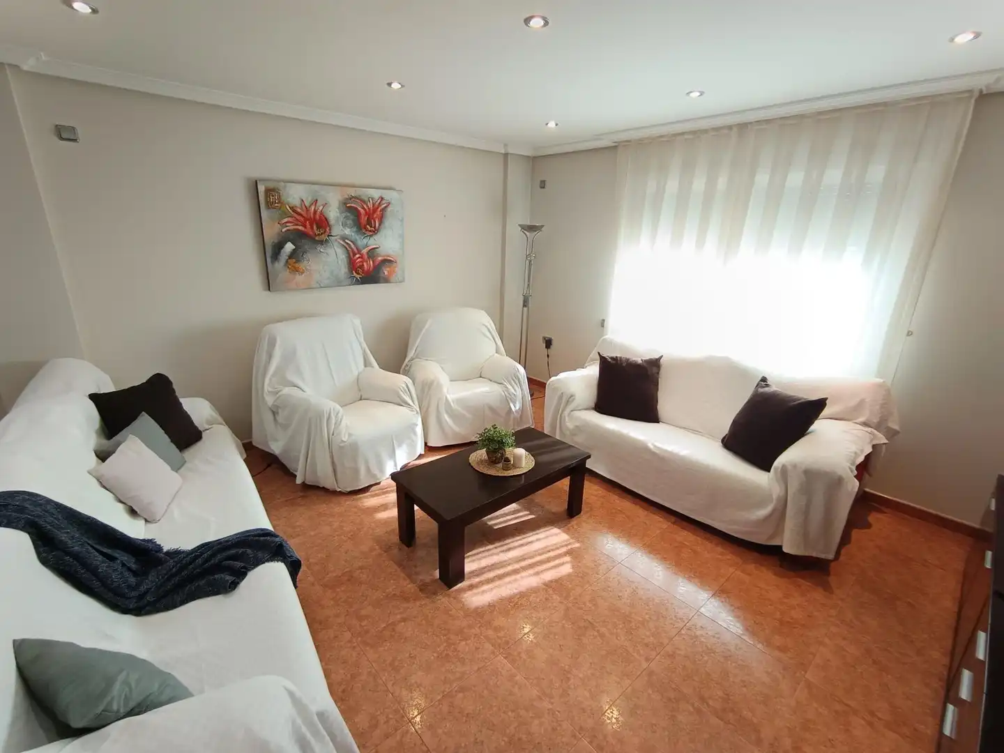Sala d'estar de Casa o xalet en venda en Murcia amb Aire condicionat, Calefacció i Jardí privat