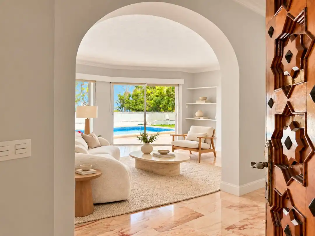 Sala d'estar de Casa o xalet en venda en Puerto de la Cruz amb Terrassa i Piscina