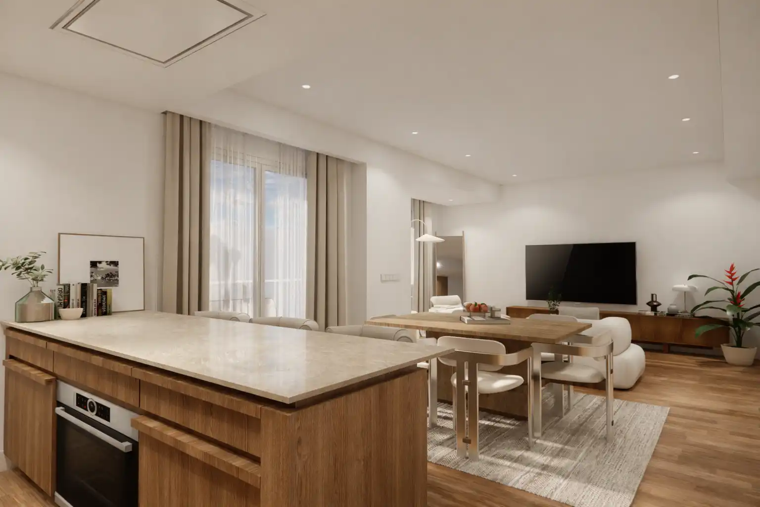 Sala de estar de Piso en venta en Madrid con Terraza