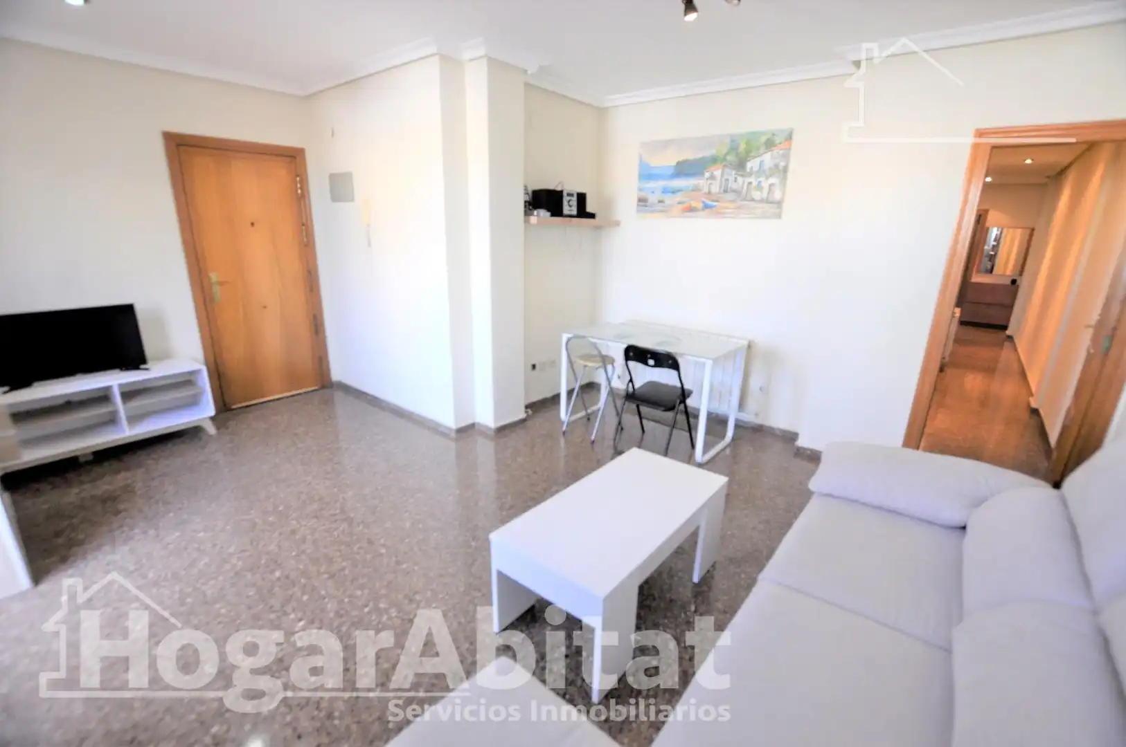 Wohnzimmer von Dachboden zum Verkauf in Valencia mit Klimaanlage, Heizung und Terrasse