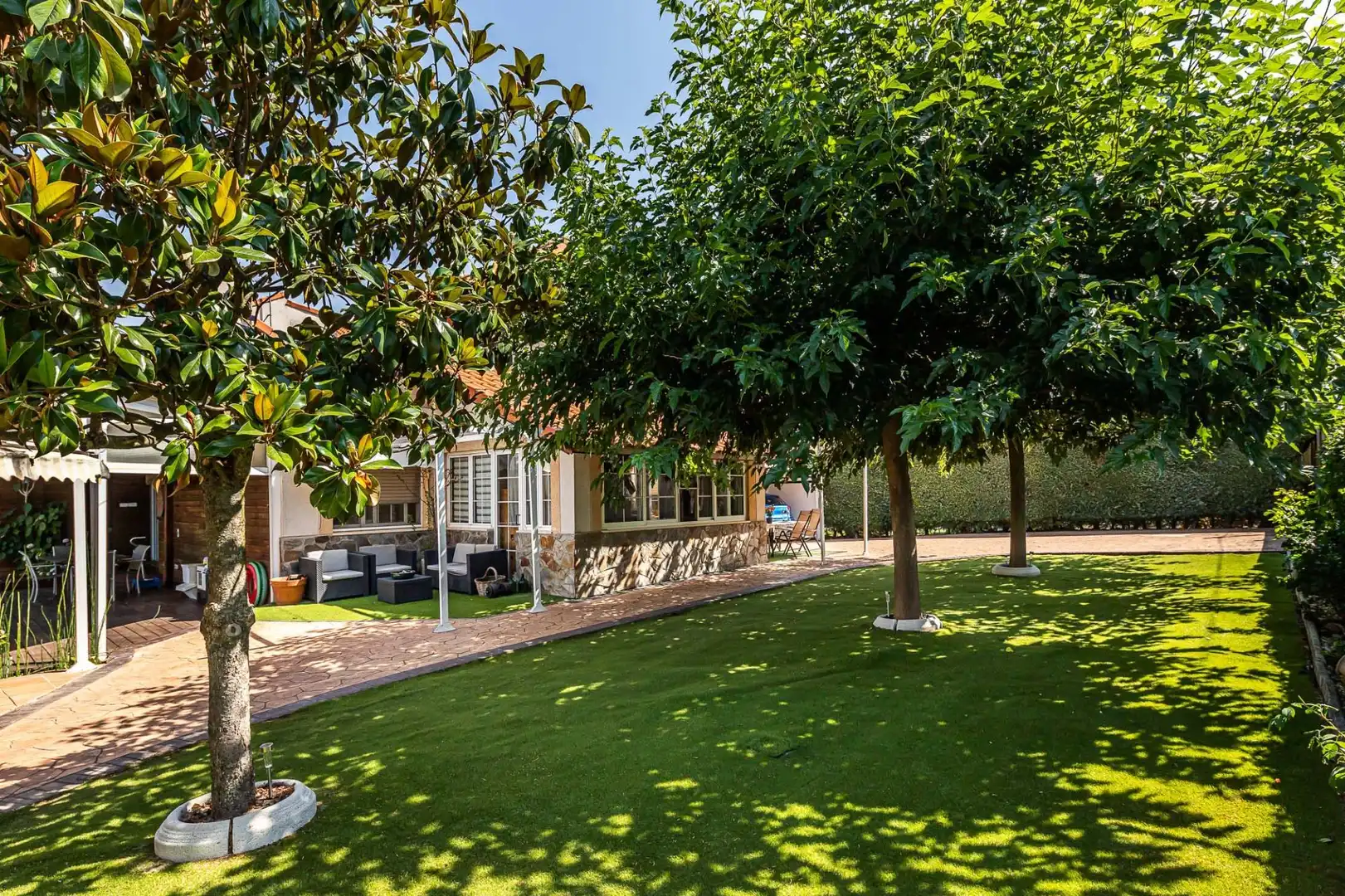 Terrassa de Casa o xalet en venda en Nuevo Baztán amb Aire condicionat, Calefacció i Jardí privat