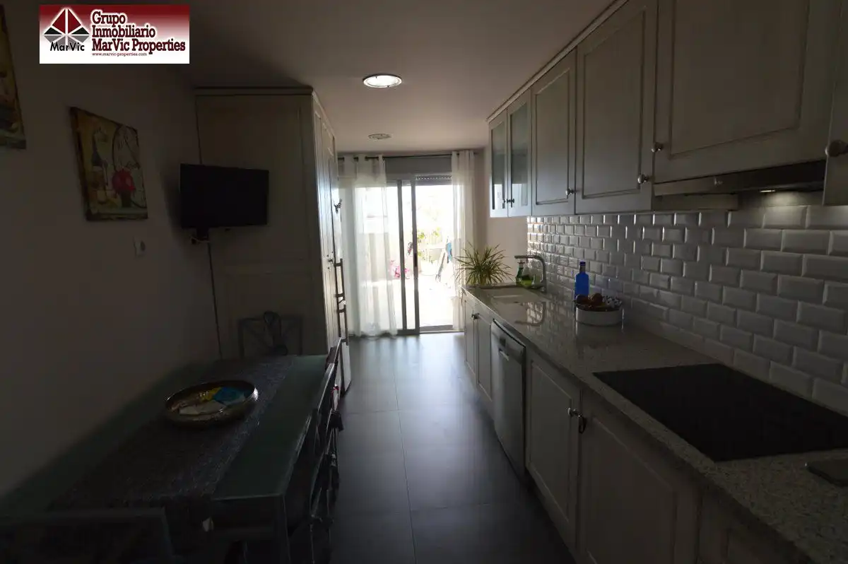 Küche von Erdgeschoss zum Verkauf in Altea mit Privatgarten, Möbliert und Gemeinschaftspool