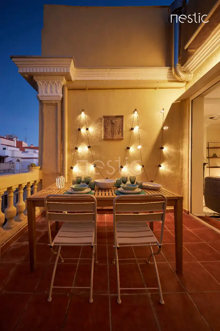 Esszimmer von Wohnungen zur Miete in Madrid mit Klimaanlage, Heizung und Terrasse