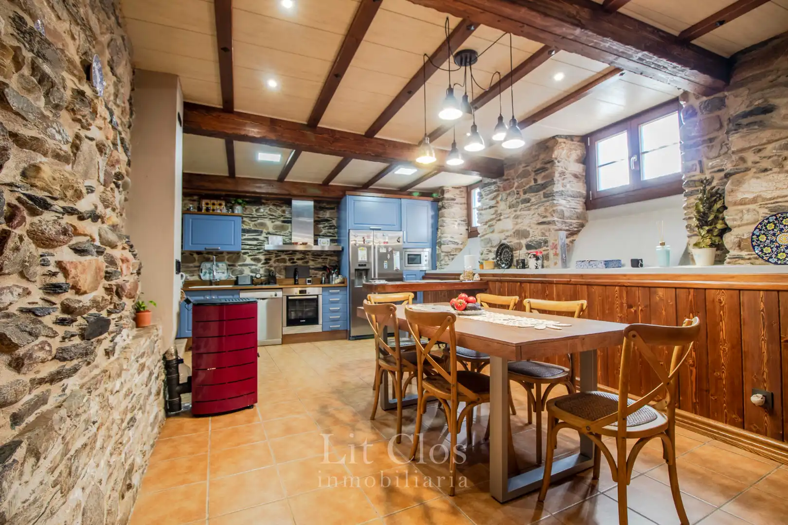Cocina de Casa adosada en venta en O Barco de Valdeorras   con Internet
