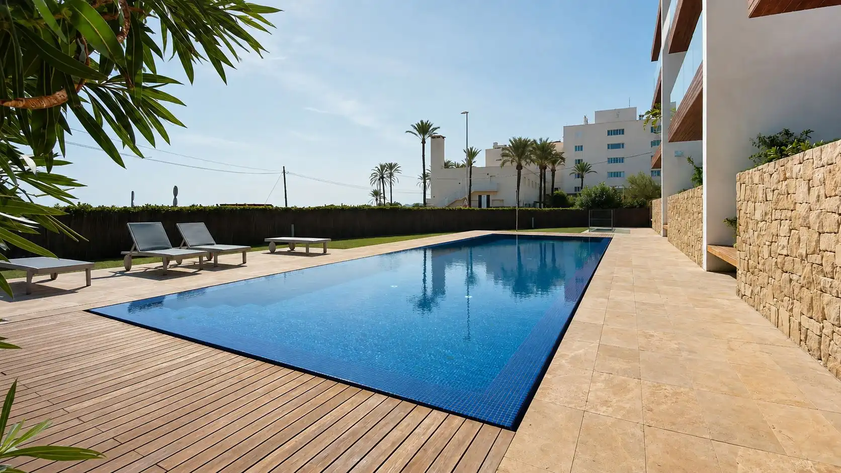 Piscina de Apartamento de alquiler en Jávea / Xàbia con Aire acondicionado, Calefacción y Terraza