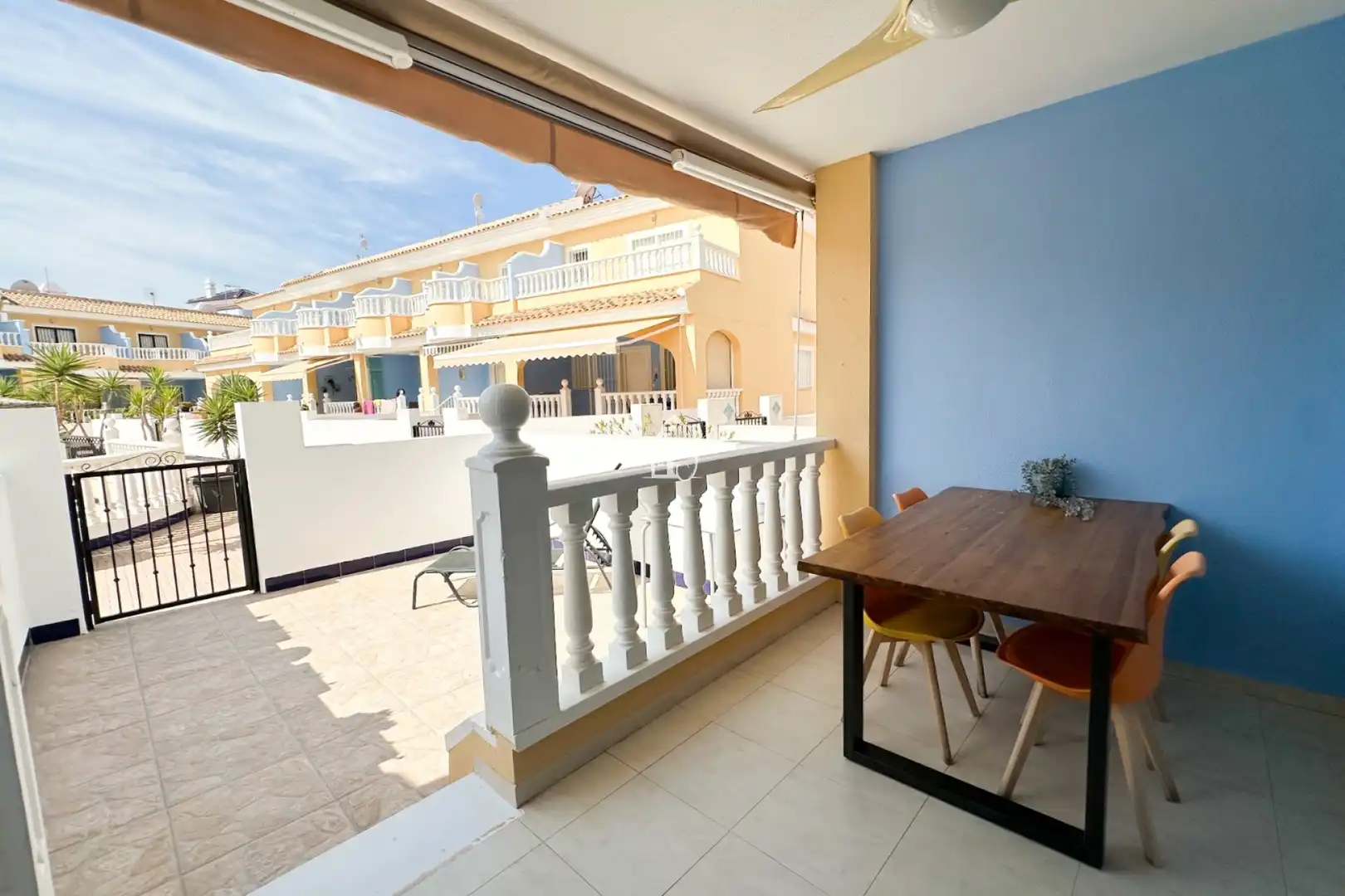 Terraza de Apartamento de alquiler en Rojales con Aire acondicionado, Terraza y Piscina