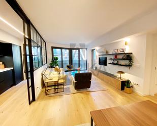 Sala d'estar de Pis de lloguer en  Barcelona Capital amb Aire condicionat i Terrassa