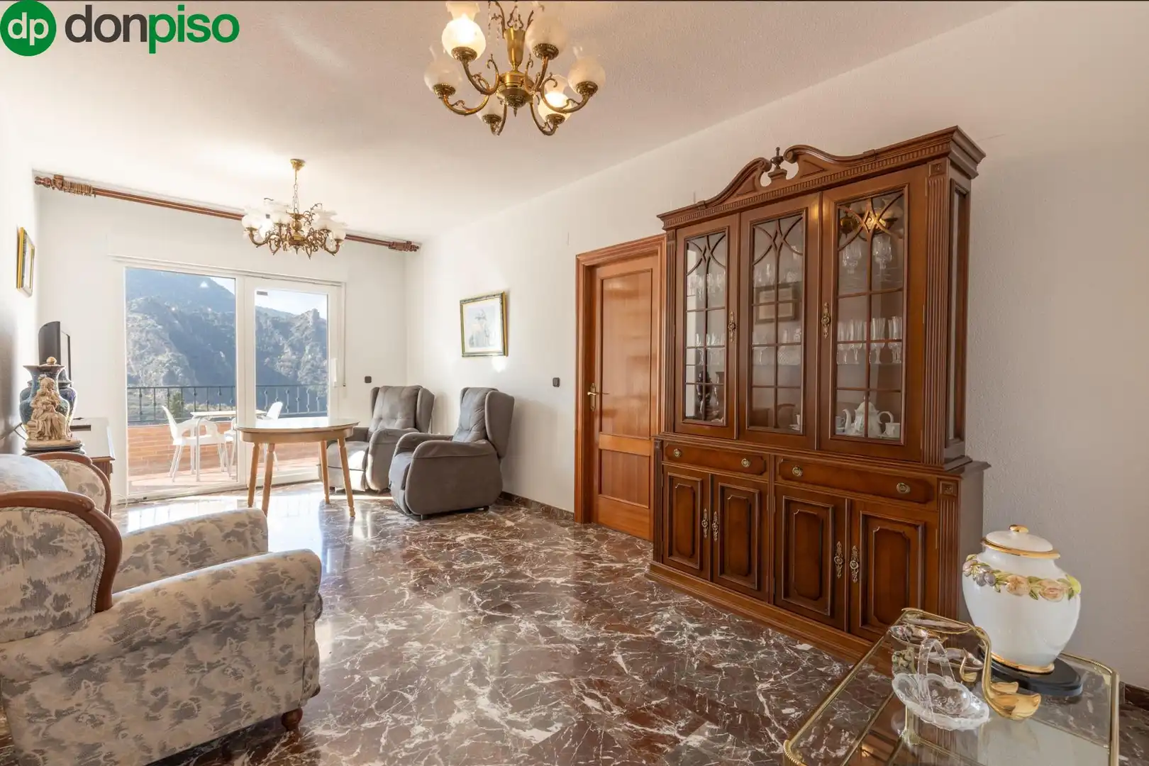 Sala de estar de Piso en venta en Güéjar Sierra con Terraza, Trastero y Balcón