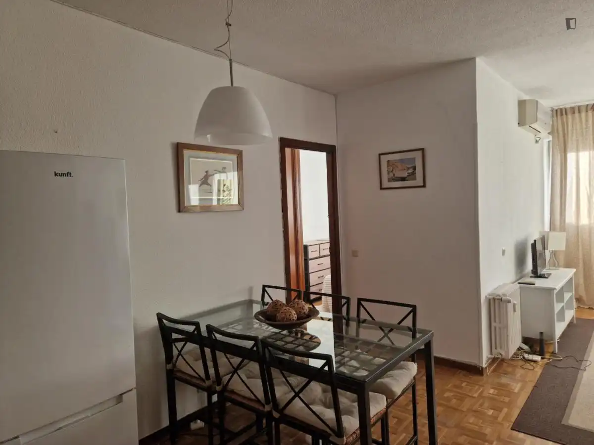 Comedor de Apartamento de alquiler en Madrid con Aire acondicionado, Calefacción y Amueblado