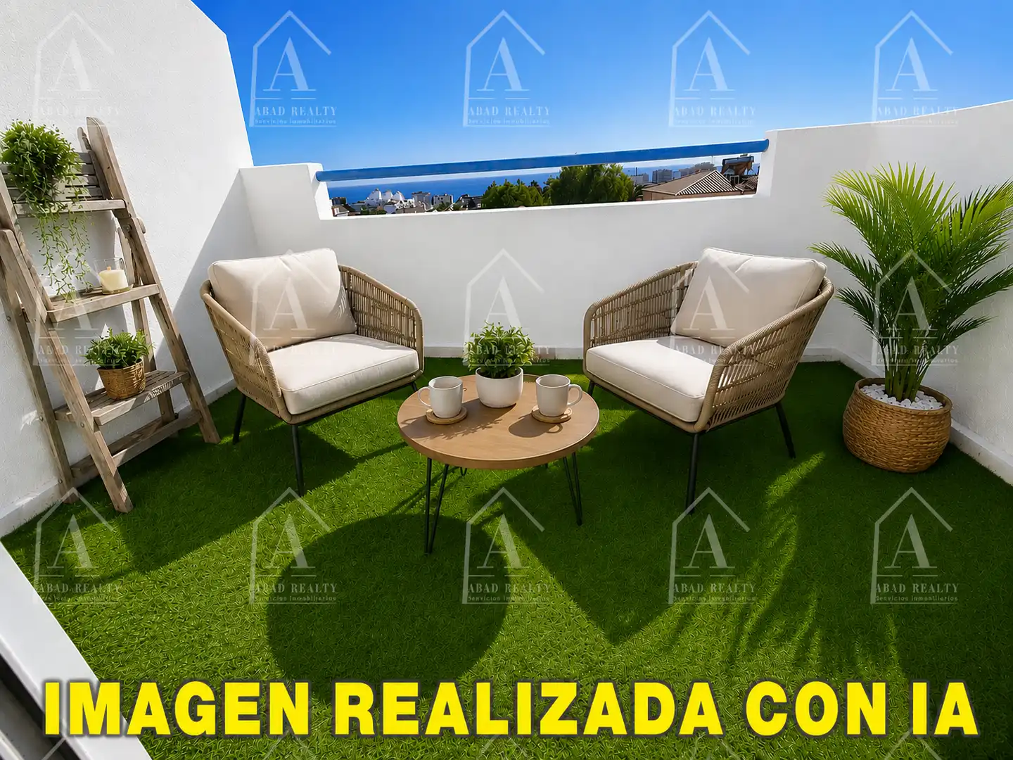 Terraza de Casa adosada en venta en Roquetas de Mar con Terraza y Piscina comunitaria