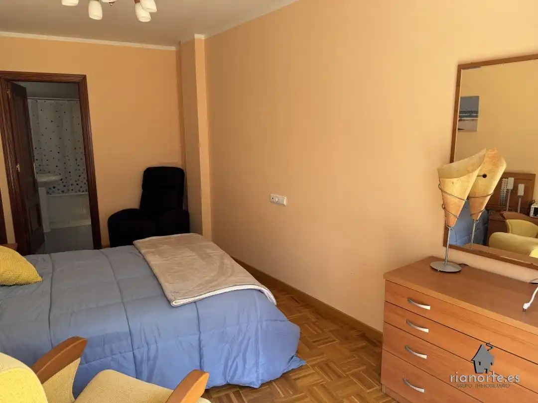 Bedroom of Flat for sale in Ribadesella  with Heating, Terrace and Furnished