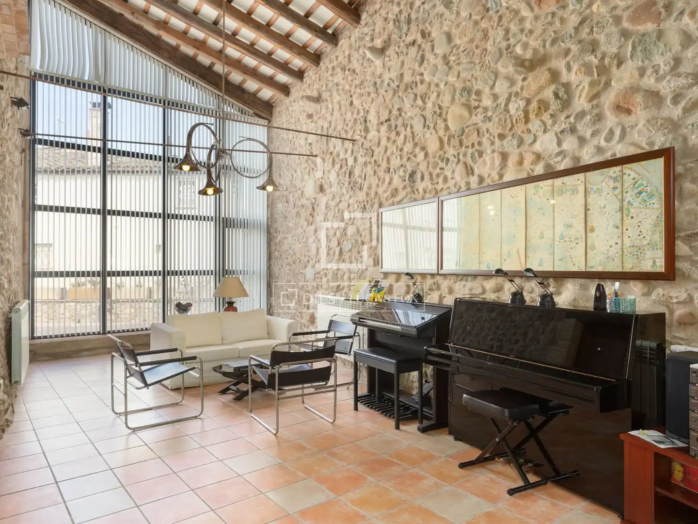 Sala de estar de Casa o chalet en venta en Bordils con Aire acondicionado, Calefacción y Trastero