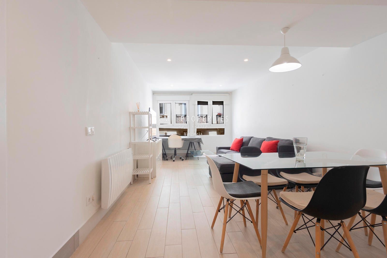 Living room of Flat to rent in  Valencia Capital  with Air Conditioner, Heating and Furnished