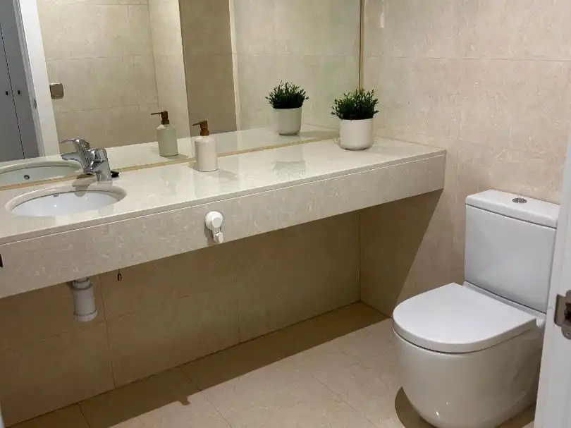 Bathroom of Flat for sale in Aldeatejada  with Air Conditioner, Heating and Private garden
