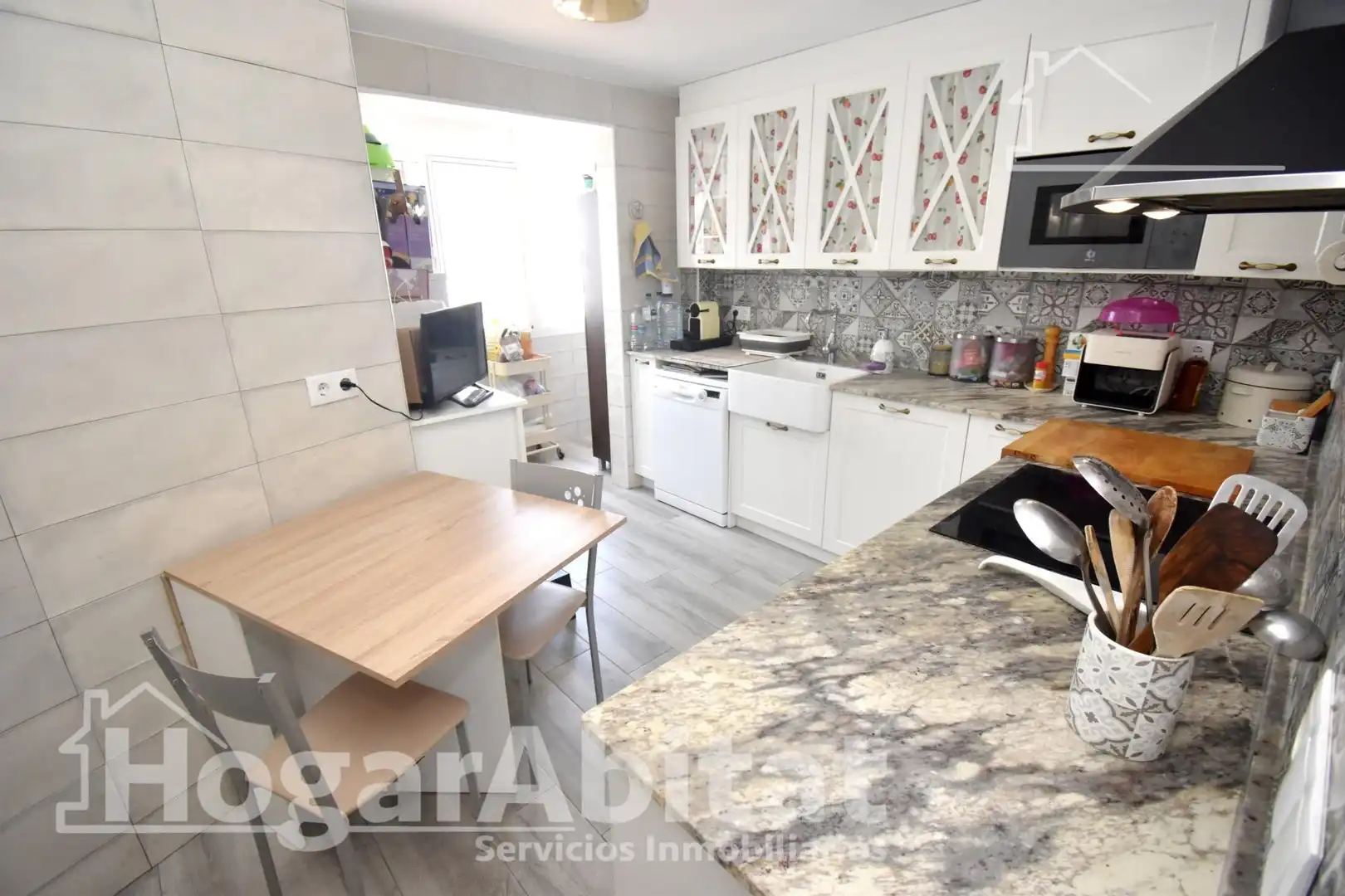 Cocina de Piso en venta en Castellón de la Plana / Castelló de la Plana con Aire acondicionado, Calefacción y Amueblado