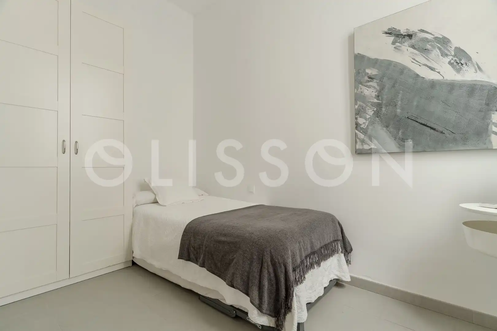 Schlafzimmer von Wohnung zur Miete in Madrid mit Klimaanlage, Heizung und Möbliert