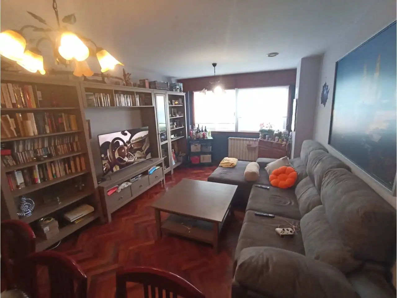 Wohnzimmer von Wohnung zum Verkauf in Carral mit Heizung, Terrasse und Abstellraum
