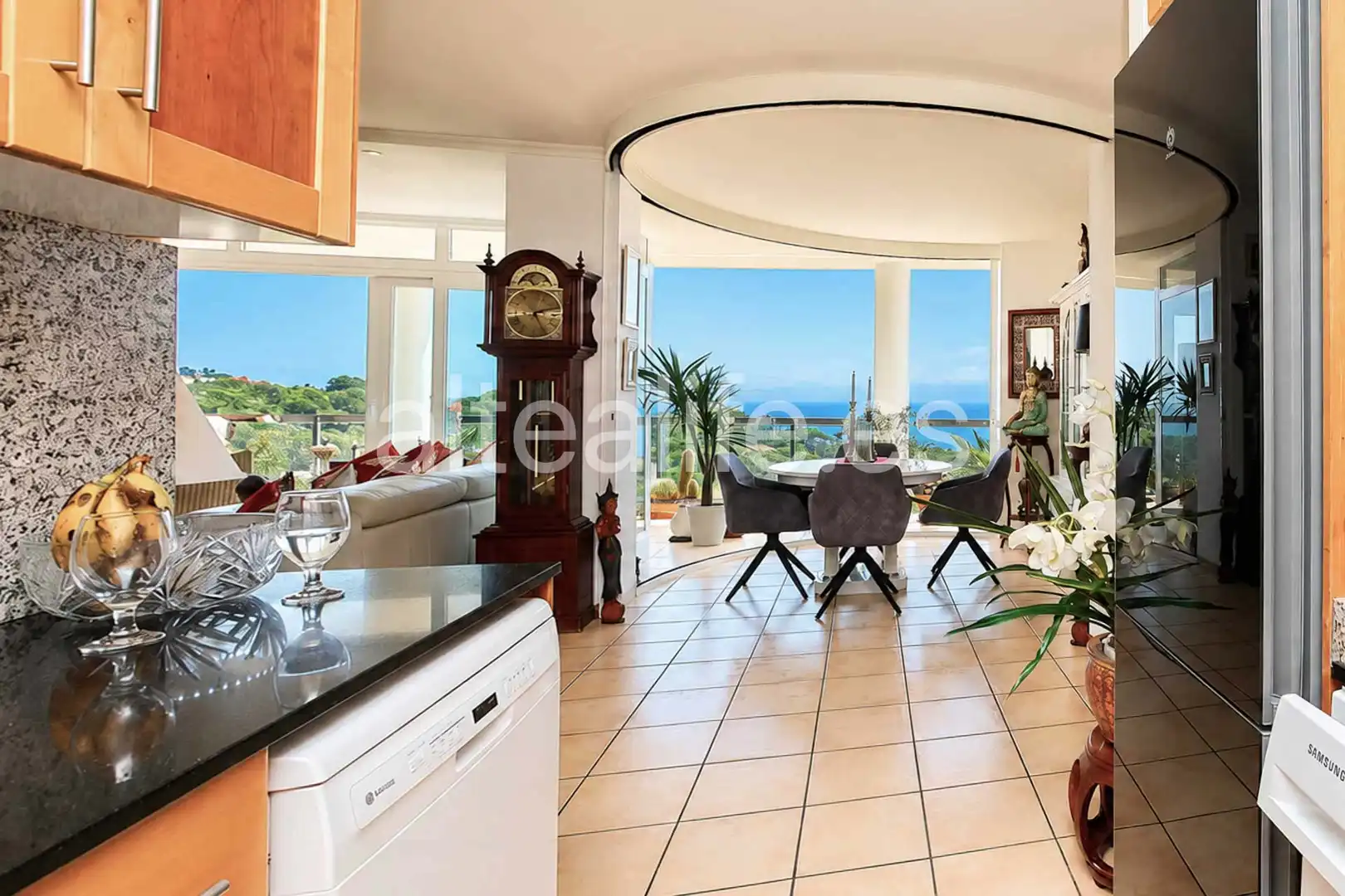 Sala d'estar de Apartament en venda en Altea amb Aire condicionat, Terrassa i Forn