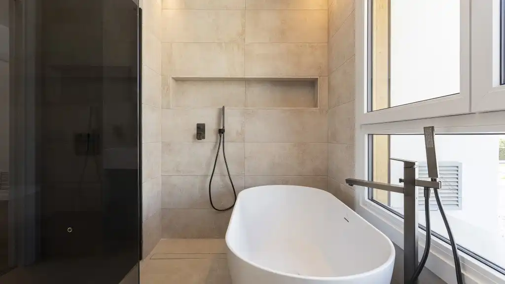 Bany de Casa o xalet en venda en Sitges amb Aire condicionat, Calefacció i Jardí privat